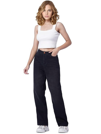 ONLY Women's Loose High Rise Jeans