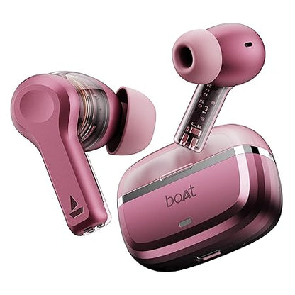 boAt Nirvana Space, 360º Spatial Audio, Active Noise Cancellation (~32dB), 100Hrs Battery, v5.3 Bluetooth Earbuds (5 Color options)
