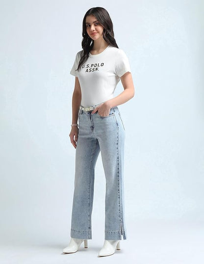 U.S. POLO ASSN. Women's Mid Rise Loose Jeans