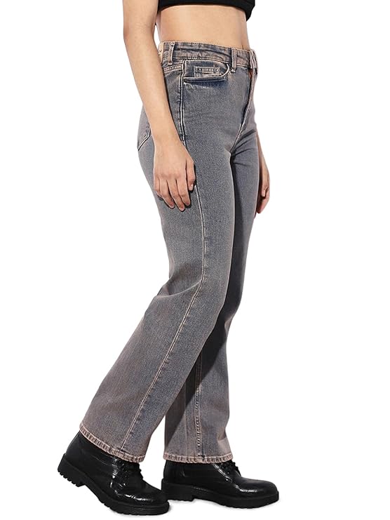 ONLY Women's High Rise Straight Jeans