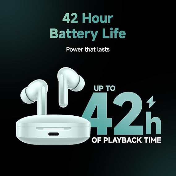 Redmi Buds 6, Dual Driver TWS in Ear Earbuds, 49dB Hybrid Active Noise Cancellation, 42 Hrs Playtime (3 color options)
