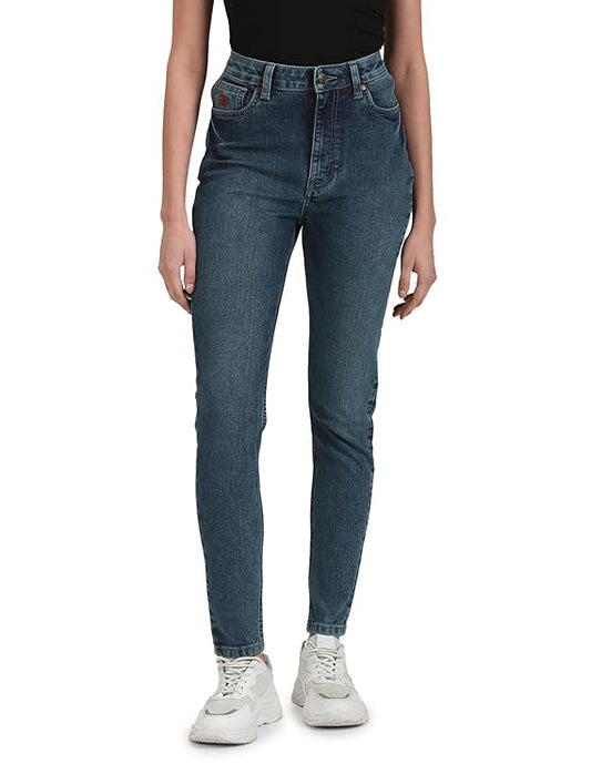 U.S. POLO ASSN. Women's Skinny Fit High Rise Jeans