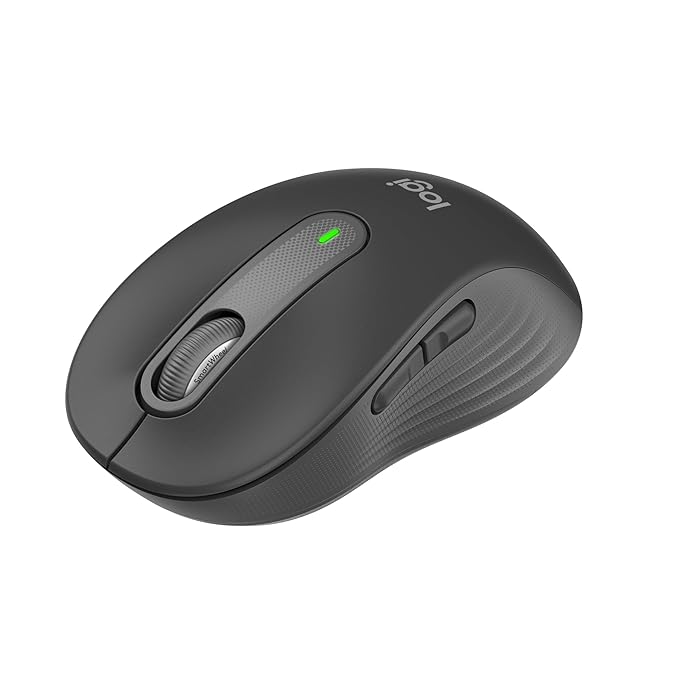 Logitech Signature M650 Wireless Mouse - for Small to Medium Sized Hands, 2-Year Battery, Silent Clicks, Customisable Side Buttons, Bluetooth, for PC/Mac/Multi-Device/Chromebook -Graphite
