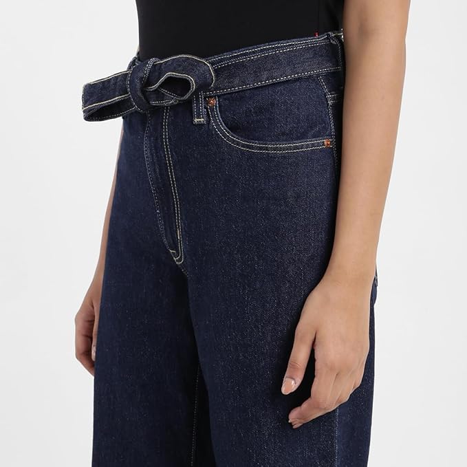 Levi's Women's Mid Rise 94 Baggy Loose Straight Fit Jeans