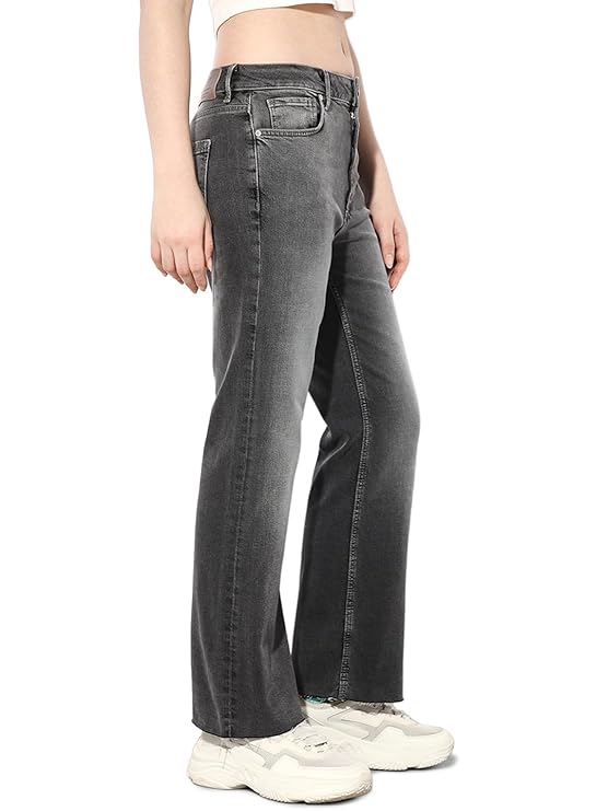 ONLY Women's Mid Rise Straight Fit Jeans | Everyday Casual Jeans for Women
