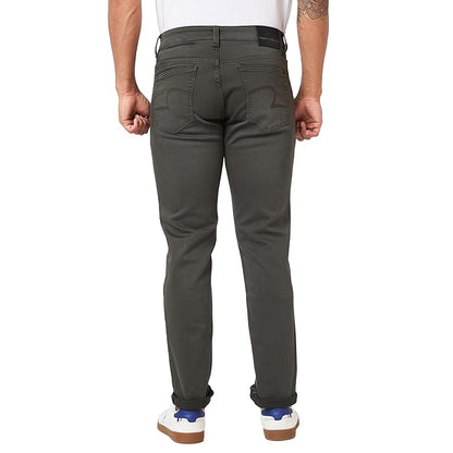 Spykar Mid Rise Regular Fit Narrow Length Blue Jeans for Men