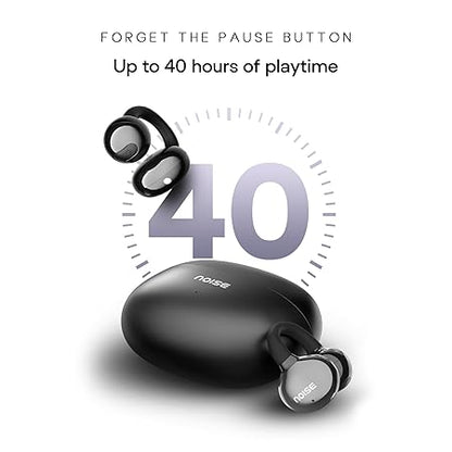 Noise Newly Launched Air Clips Wireless Open Ear Earbuds with Chrome Finish, AirWave™ Technology,Up-to 40H Playtime (3 Color options)