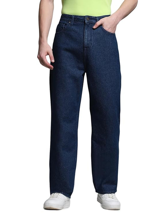 JACK & JONES Men's Mid Rise Loose Jeans
