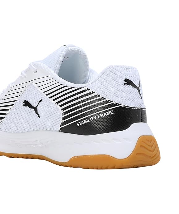 Puma Unisex Adult Badminton Smash Sprint Tennis Shoe (WHITE)