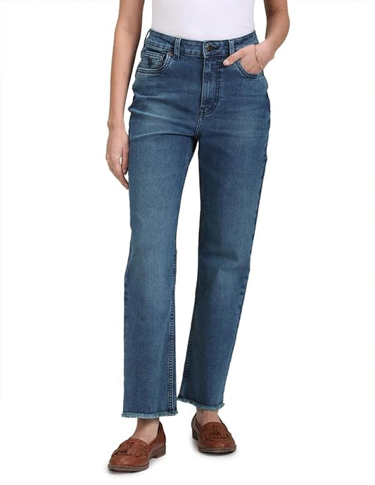 U.S. POLO ASSN. Women's Regular Fit High Rise Jeans