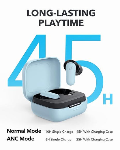 soundcore R50I NC by Anker Noise Cancelling in Ear Earbuds,Strong 42Db Adaptive Noise Cancelling,Powerful Bass,45H Playtime (5 Color options)
