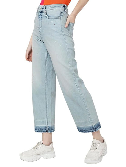 VERO MODA Women's High Rise Straight Jeans
