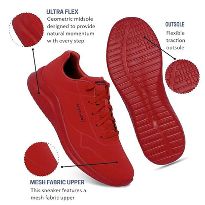 Skechers Men Ultra Flex 2.0 Slip Ons (Red)