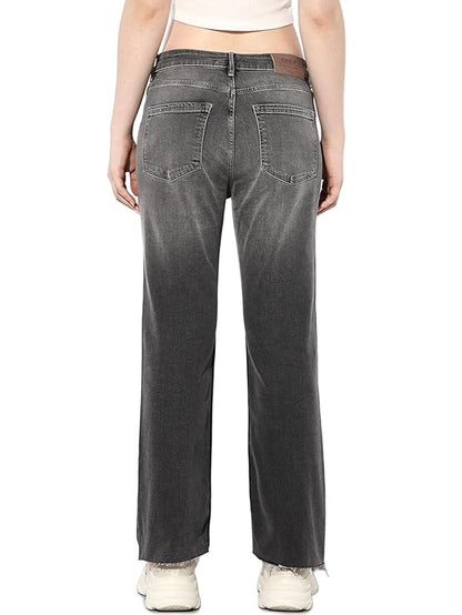 ONLY Women's Mid Rise Straight Fit Jeans | Everyday Casual Jeans for Women