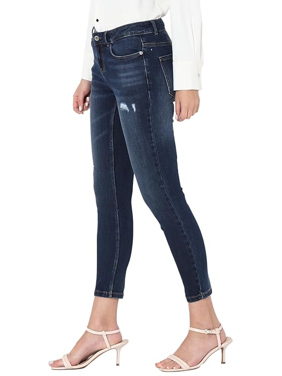 VERO MODA Women's High Rise Skinny Jeans