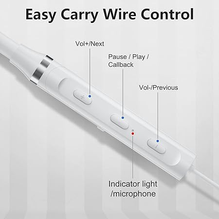 Bluetooth Neckband Headphones for Samsung S24 S23 FE in-Ear Magnetic Earbuds Noise Canceling Bass (2 color options)