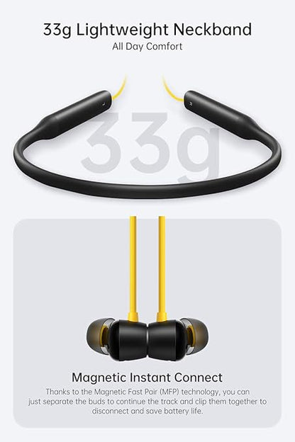 realme Buds Wireless Pro Bluetooth in Ear Earphones with Mic, Fast Charging & Up to 22Hrs Playtime (2 Color options)