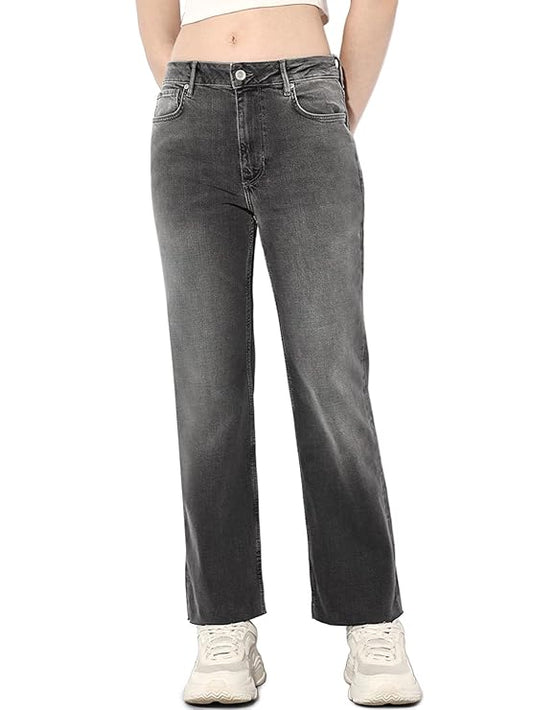 ONLY Women's Mid Rise Straight Fit Jeans | Everyday Casual Jeans for Women