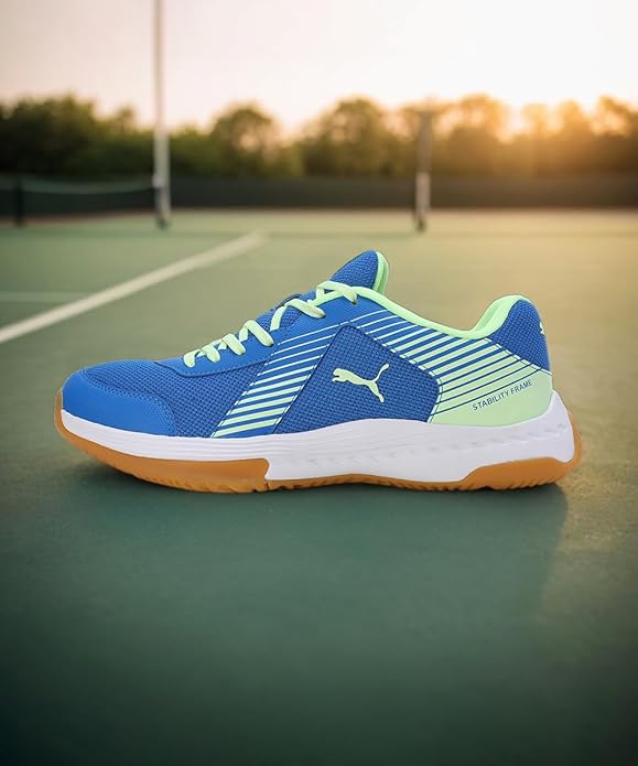 Puma Unisex Adult Badminton Smash Sprint Tennis Shoe (BLUE)