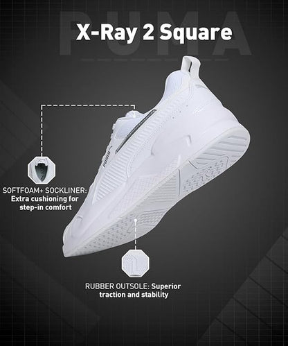 Puma Men XRay 2 Square Res Sneaker (White)