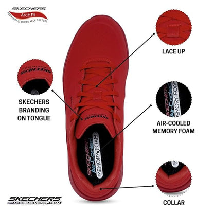 Skechers Men Ultra Flex 2.0 Slip Ons (Red)