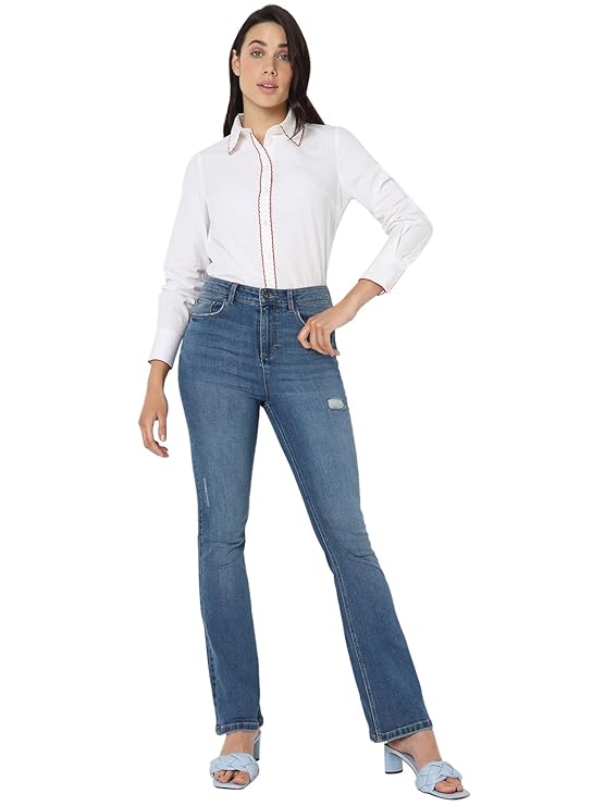 VERO MODA Women High Rise Regular Fit Jeans