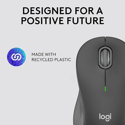 Logitech Signature M550 L Full Size Wireless Mouse - for Large Sized Hands, 2-Year Battery, Silent Clicks, Bluetooth, Multi-Device Compatibility