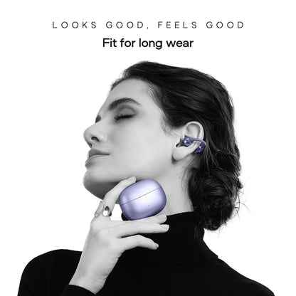Noise Newly Launched Air Clips Wireless Open Ear Earbuds with Chrome Finish, AirWave™ Technology,Up-to 40H Playtime (3 Color options)