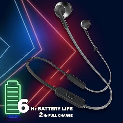 JBL T205BT by Harman Wireless Bluetooth in Ear Neckband Headphones with Mic (2 color options)