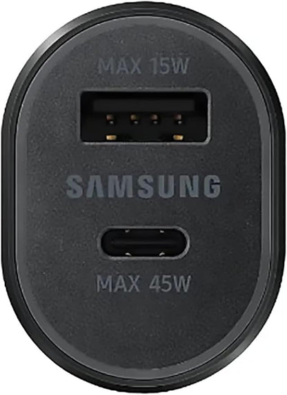 Samsung Ep-L5300Xbegww 15 W Dual Port Car Charger For Game Consoles, Tablets, Laptops With Usb Cable - Black