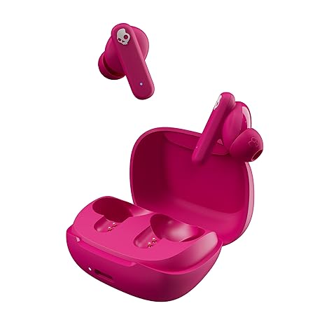 Skullcandy Smokin Buds in-Ear Wireless Earbuds,ENC,Music, Movie &Podcast EQ Modes,20Hr+Rapid Charge (6 Color options)