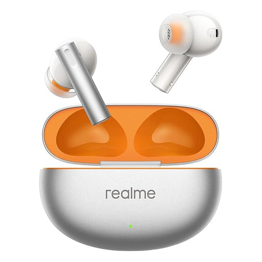 realme Buds Air 6 TWS in Ear Earbuds with 12.4 Mm Deep Bass Driver, 40 Hours Play Time, Fast Charge,50 Db ANC (2 color options)