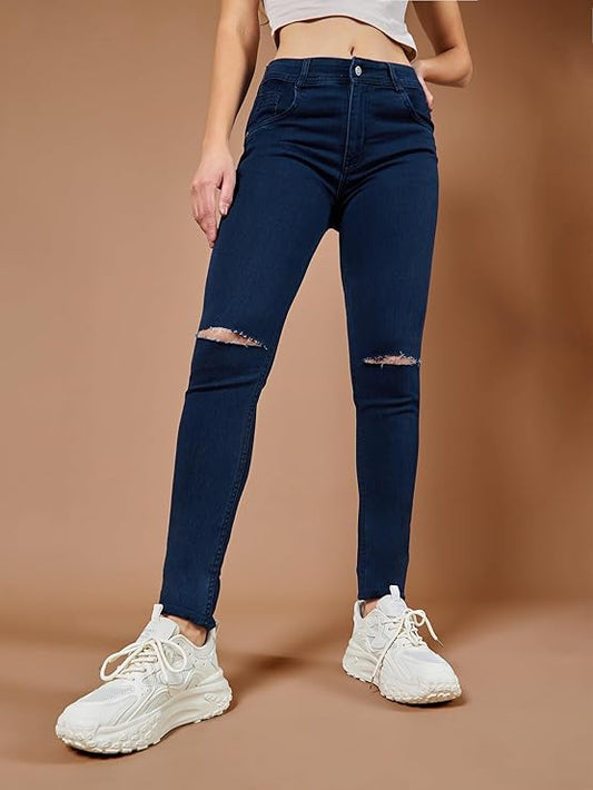 Dolce Crudo Women's Skinny High Rise Stretchable Jeans