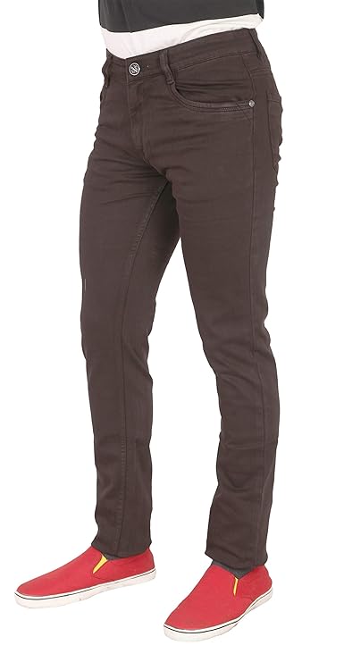 Basilio Cotton Knitted Fabric Stretchable Denim Regular Fit Mid Rise Jeans Pant for Men