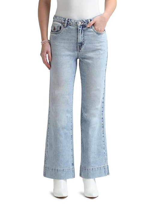 U.S. POLO ASSN. Women's Mid Rise Loose Jeans