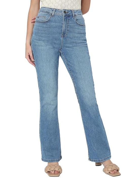 VERO MODA Women's Bootcut High Rise Jeans | Flared Jeans for Women