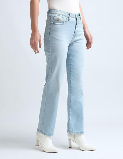 U.S. POLO ASSN. Women's Straight Fit High Rise Jeans