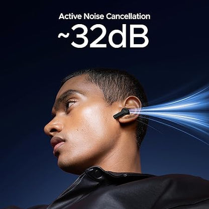 boAt Nirvana Space, 360º Spatial Audio, Active Noise Cancellation (~32dB), 100Hrs Battery, v5.3 Bluetooth Earbuds (5 Color options)
