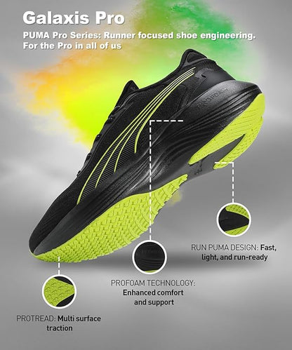 Puma Men Galaxis Pro Running Shoe (Black)