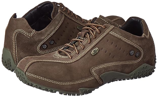 Woodland Men's Lace Up Sneaker Shoes (BROWN)
