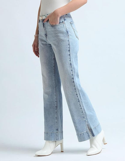 U.S. POLO ASSN. Women's Mid Rise Loose Jeans