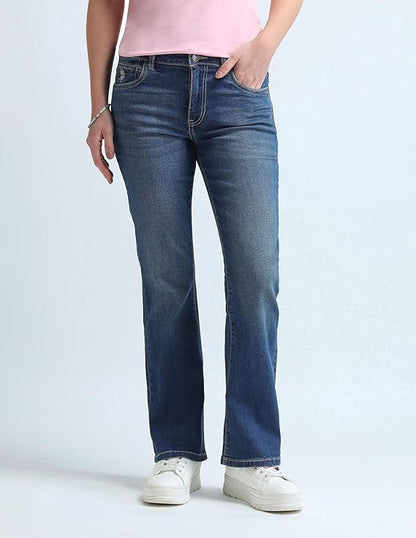 U.S. POLO ASSN. Women's Loose High Rise Jeans