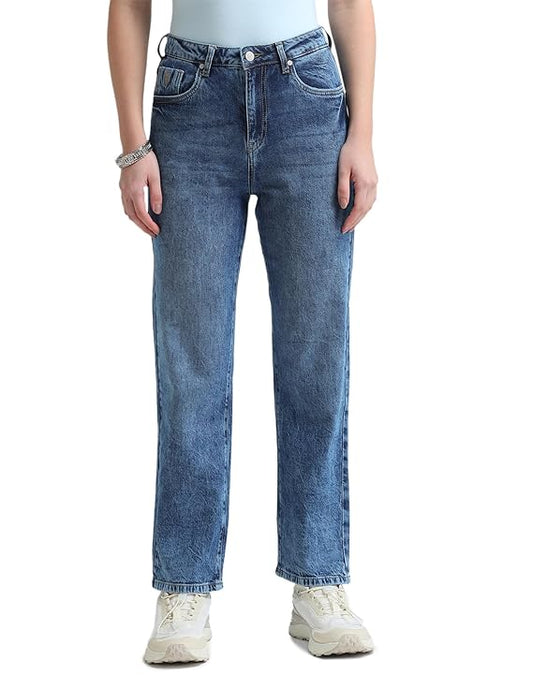 U.S. POLO ASSN. Women's Straight Fit High Rise Jeans