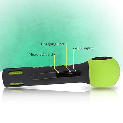 ZEBRONICS -Fun 3 W Bluetooth Speaker, Supporting mSD Card, AUX, Media Control and Mic (Green)