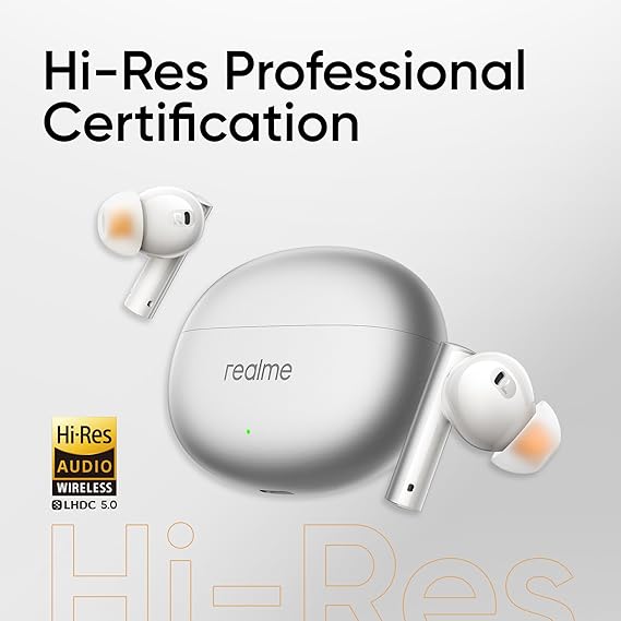 realme Buds Air 6 TWS in Ear Earbuds with 12.4 Mm Deep Bass Driver, 40 Hours Play Time, Fast Charge,50 Db ANC (2 color options)