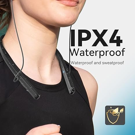 DIGGINGSOUND Hearing Aids, Neckband Hearing Aids with Bluetooth, Hearing Aid Amplifier for Seniors (Black)