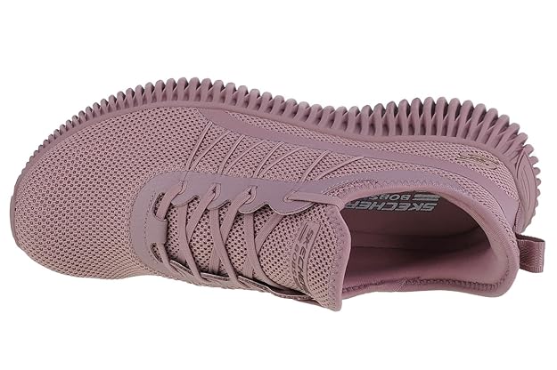 Skechers Women Bobs Geo New Aesthetics Lace Up Shoe (Rose)