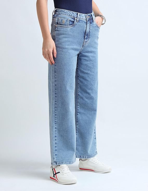 U.S. POLO ASSN. Women's Loose High Rise Jeans