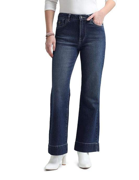 U.S. POLO ASSN. Women's Mid Rise Loose Jeans