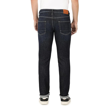 Everblue Men Solid Stretchable Blue Comfort Slim Midrise Jeans
